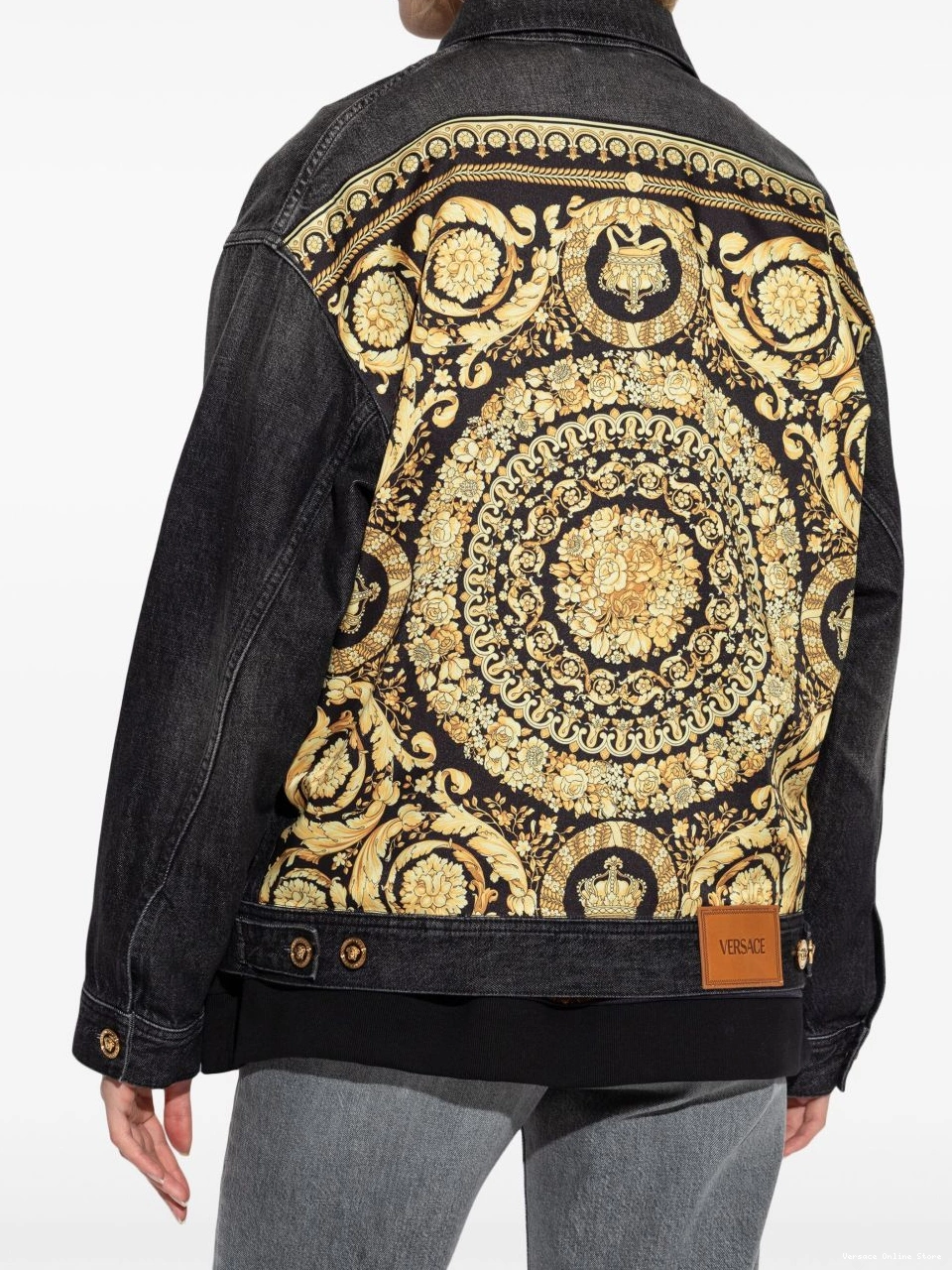 Affordable Versace jacket Barocco Women denim 0416